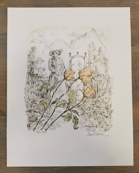 Det vilde kor med litografi